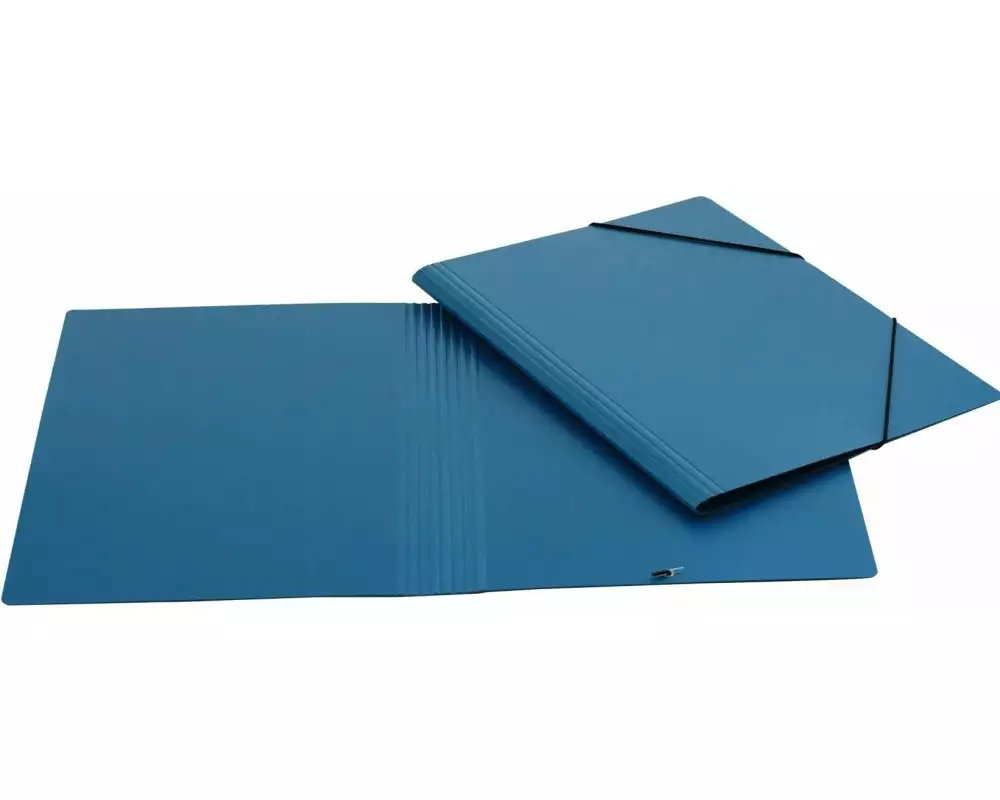 EROLA Gummibandmappe A4 Pressspan Blau