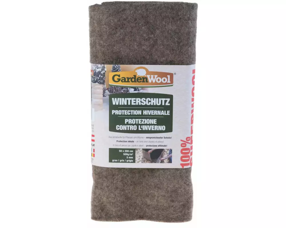 GardenWool Winterschutz-Matte 200 x 50 cm Grau