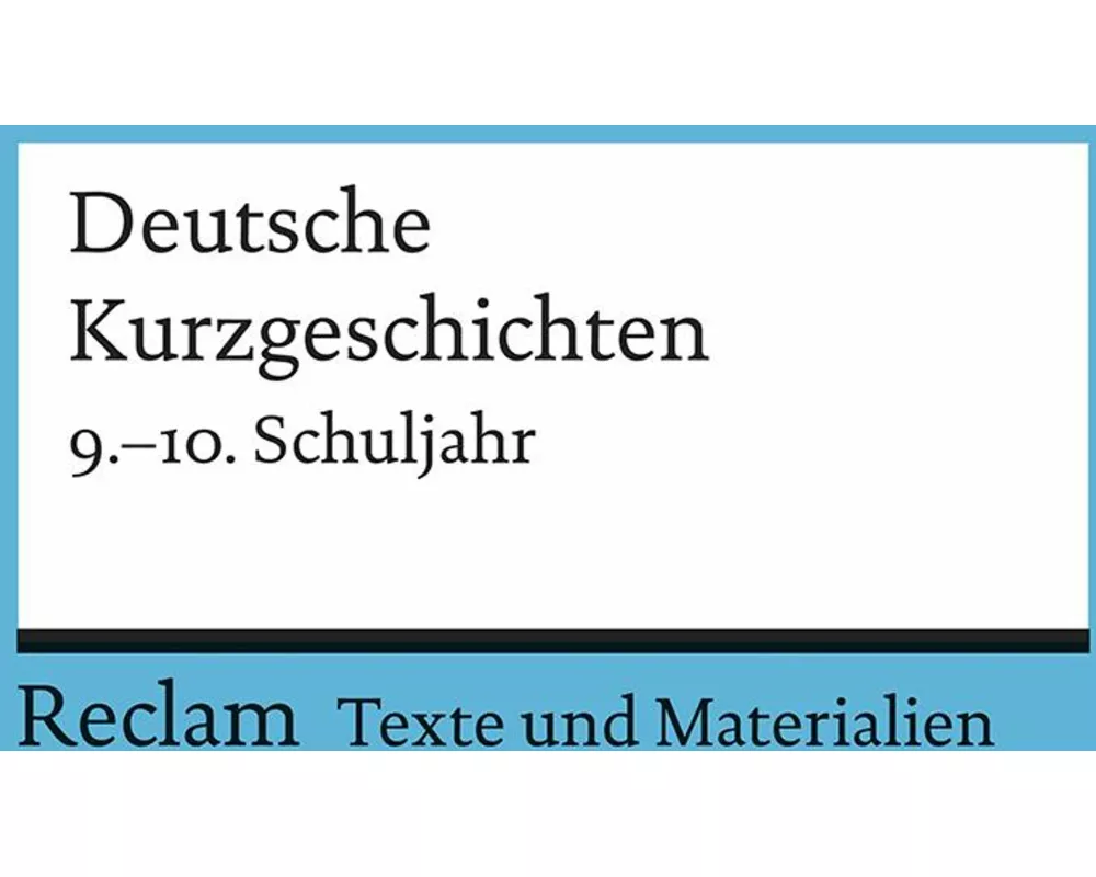 Deutsche Kurzgeschichten