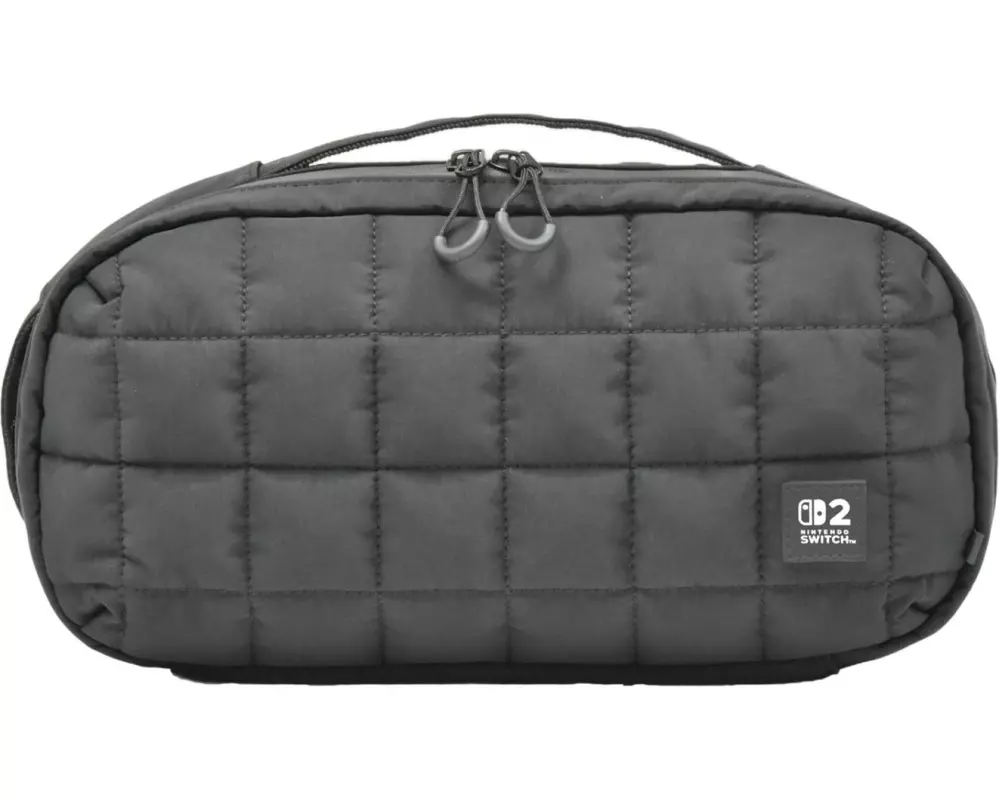 Hori Tasche Puff Pouch Gesteppt, Schwarz
