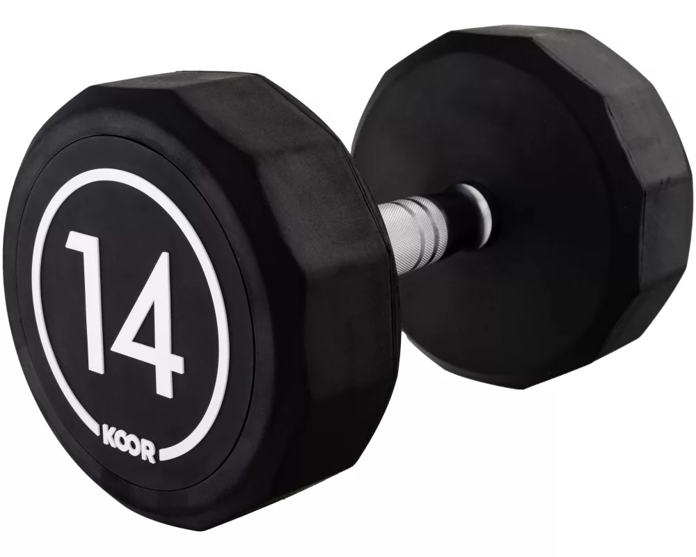KOOR Kurzhantel 14 kg, Schwarz