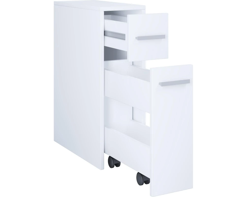 VCM Badezimmerregal Zalo 20 x 61 cm, Weiss