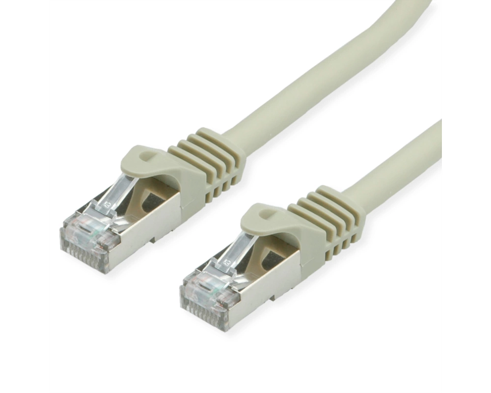 VALUE S/FTP-Kabel Cat.7, mit RJ-45 Steckern (500 MHz / Class EA), grau, 2 m