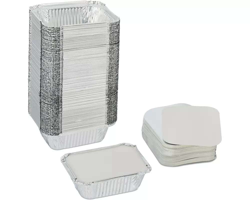 relaxdays Grillschale mit Deckel 100 Stück