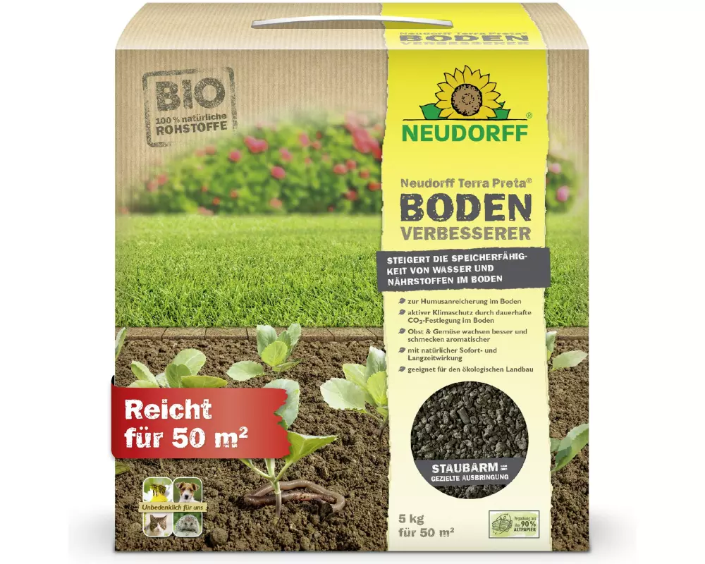 Neudorff Dünger TerraPreta Bodenverbesserer 5 kg