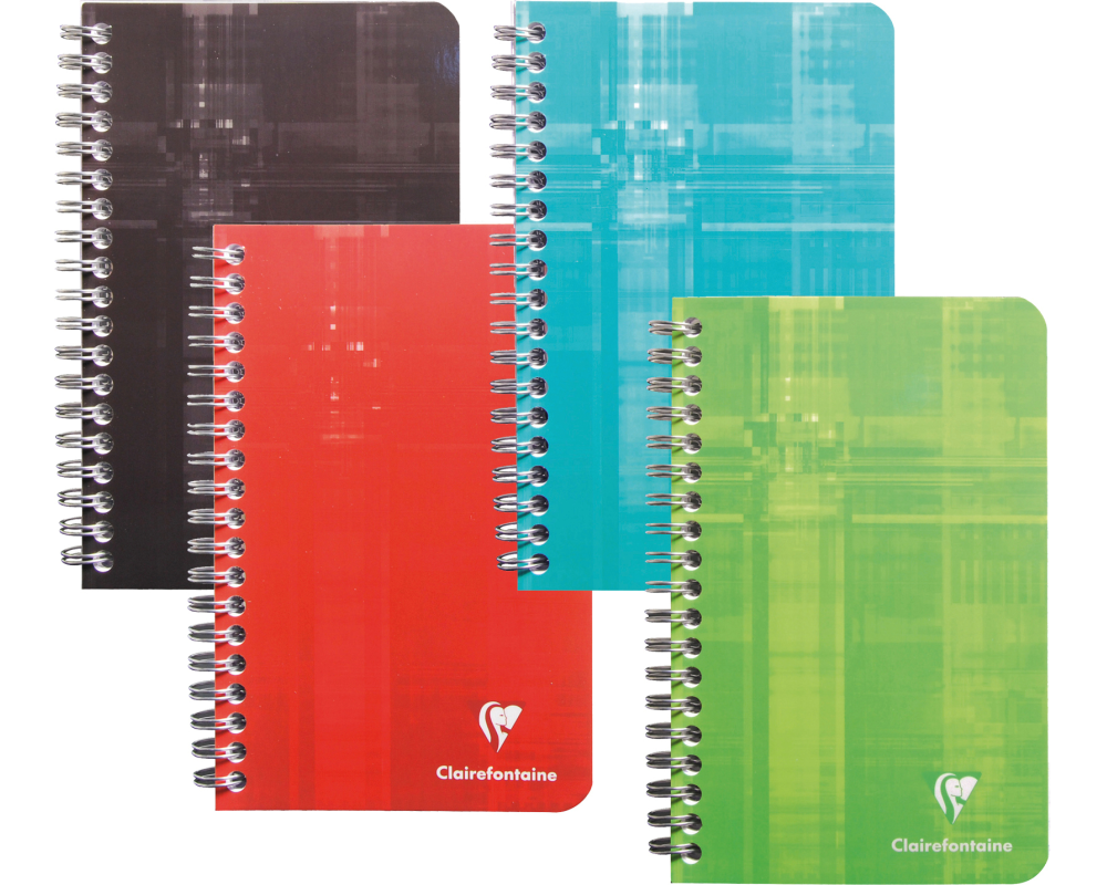 CLAIREFONTAINE Spiralheft ass. 11x17cm 68682 5mm 50 Blatt