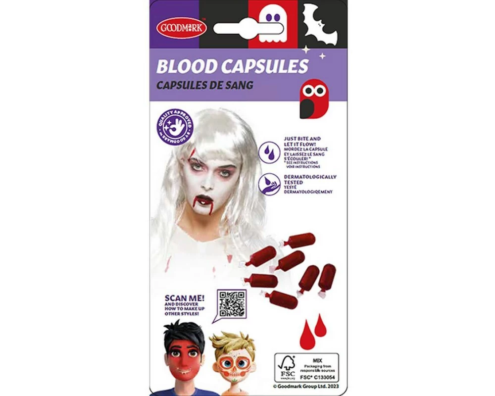 Amscan Flüssige Blutkapseln, 7 Stück