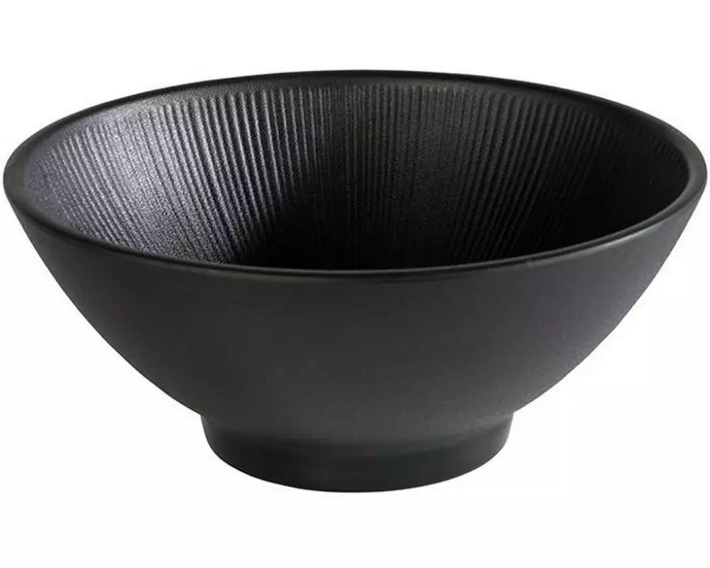 APS Schale APS Bowl Nero Rund 19 cm, Schwarz