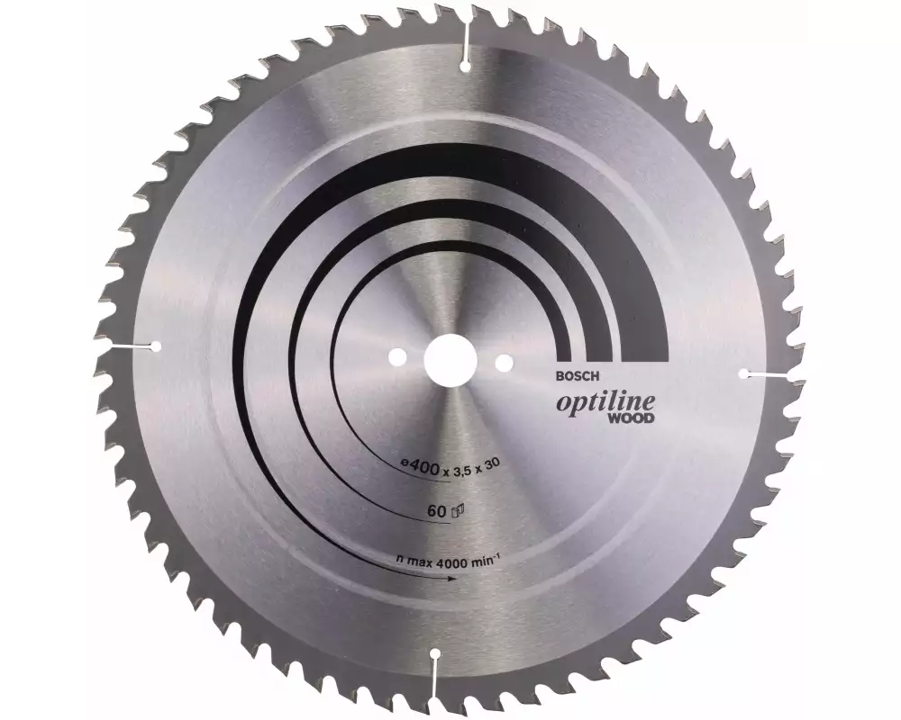 Bosch Professional Kreissägeblatt Optiline Wood, 400 x 30 x 3.5 mm, Z 60