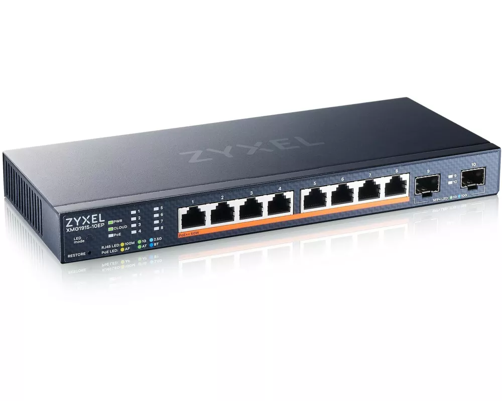 Zyxel PoE++ Switch XMG1915-10EP 10 Port