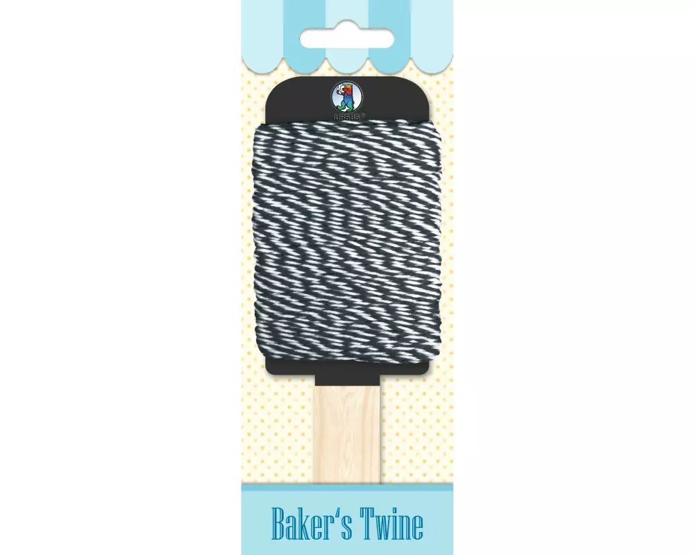 URSUS Kordelband Bakers Twine 1.1 mm x 15 m, Schwarz