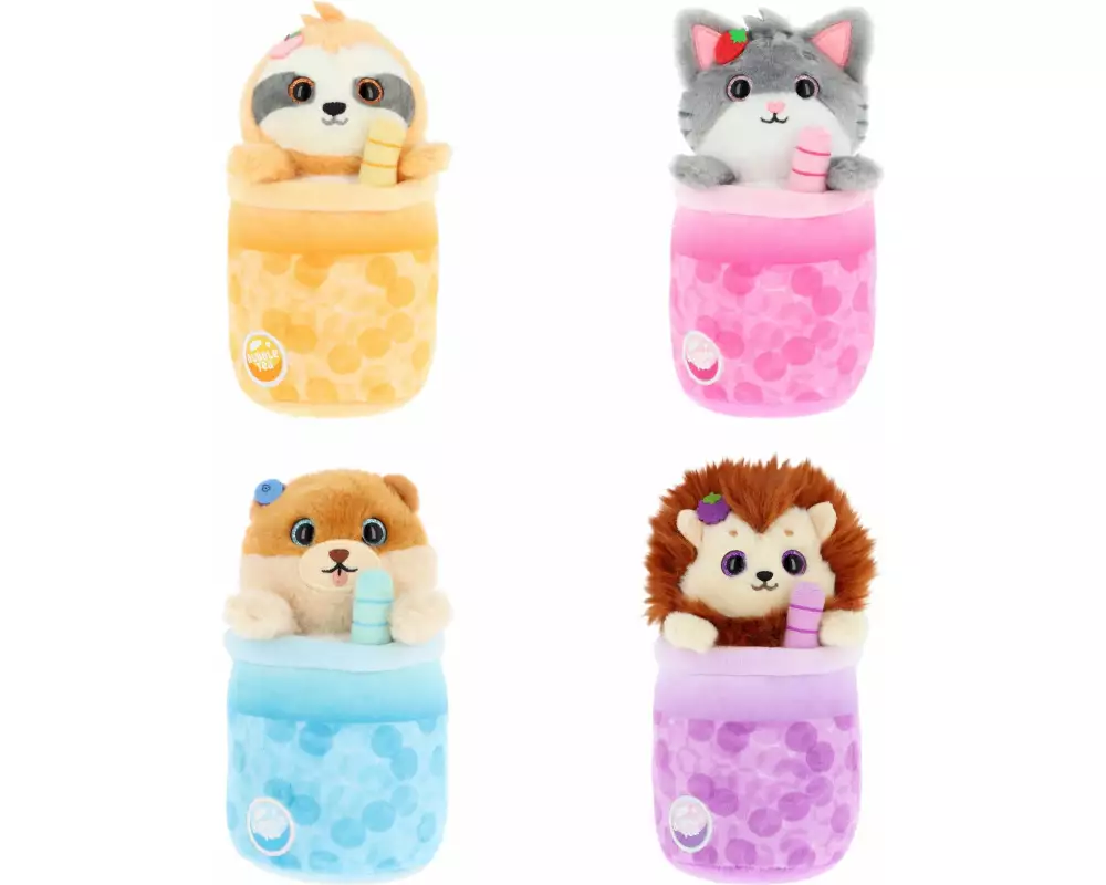 Keeleco Plüsch Bubble Tea Tiere assortiert 15 cm