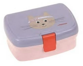 Lässig Lunchbox Tiny Team Cat Lila/Rosa