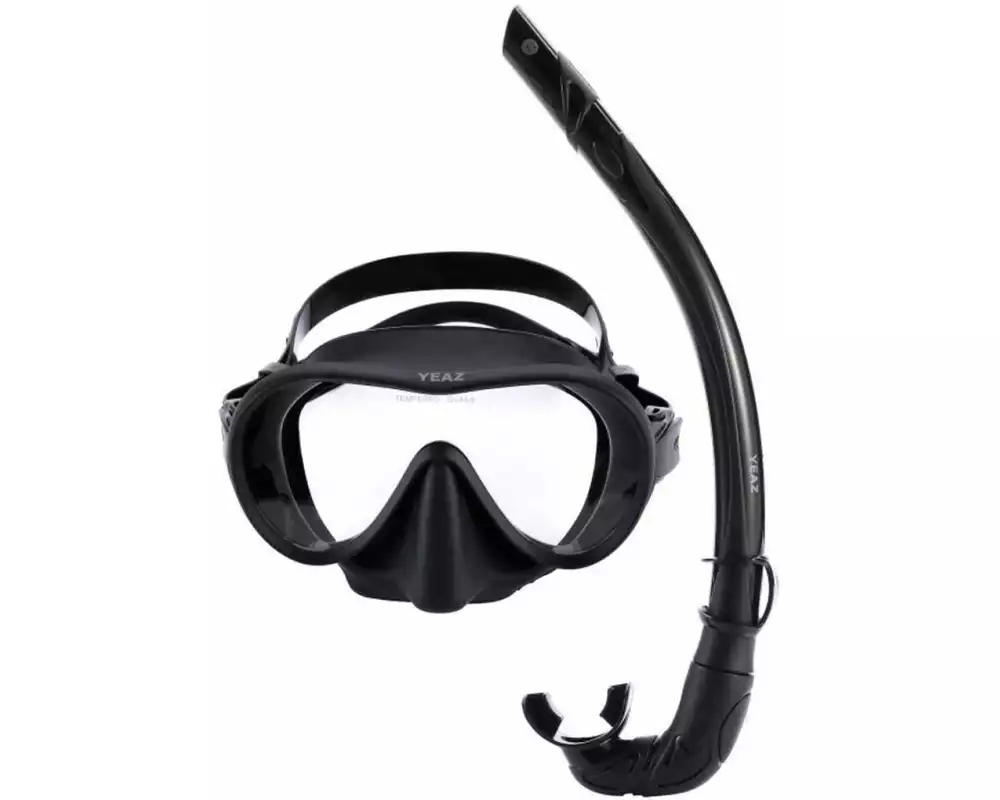 YEAZ Ocean Vibes Snorkel & Mask Schwarz