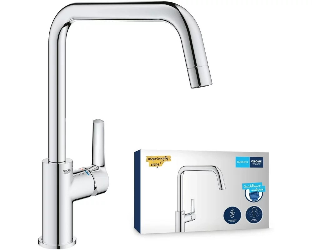 GROHE Küchenarmatur Start 3/8", Messing, U-Auslauf
