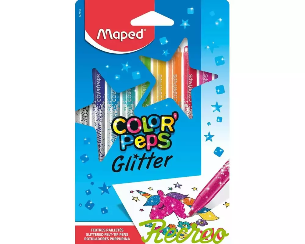 maped Filzstift Color Peps Glitzer, 10 Stück