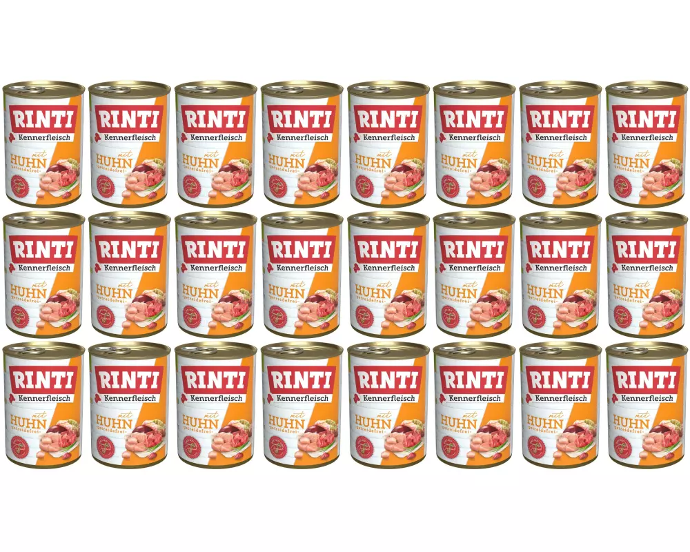 Rinti Nassfutter Kennerfleisch pur Dose Huhn, 24 x 400 g