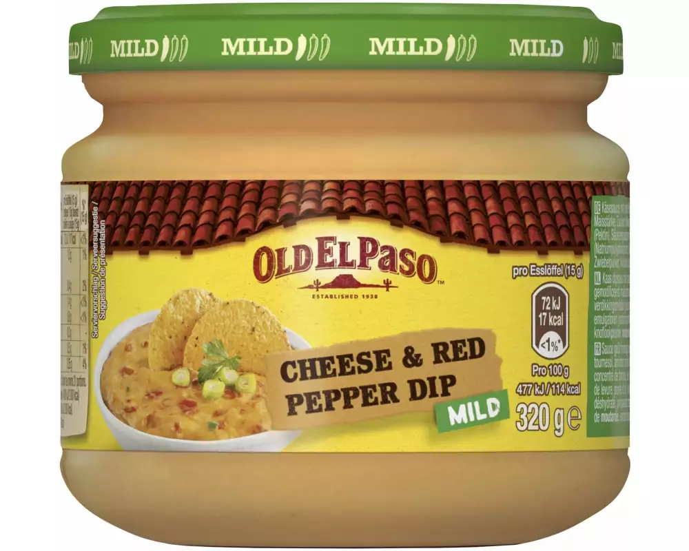 Old El Paso Cheese & Red Pepper Dip 320 g