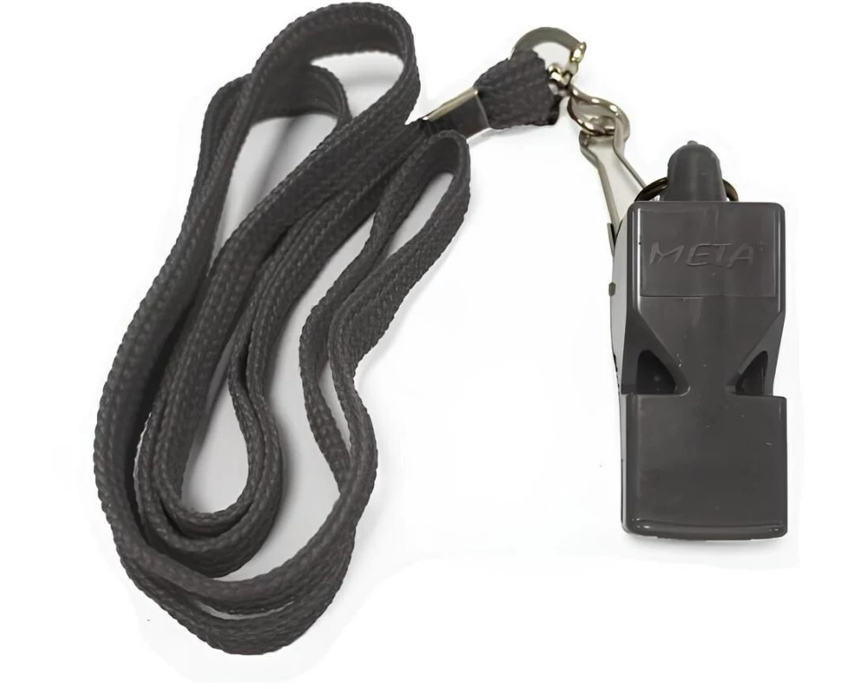 Meta-tu-Victoria Schiedsrichterpfeife Schwarz