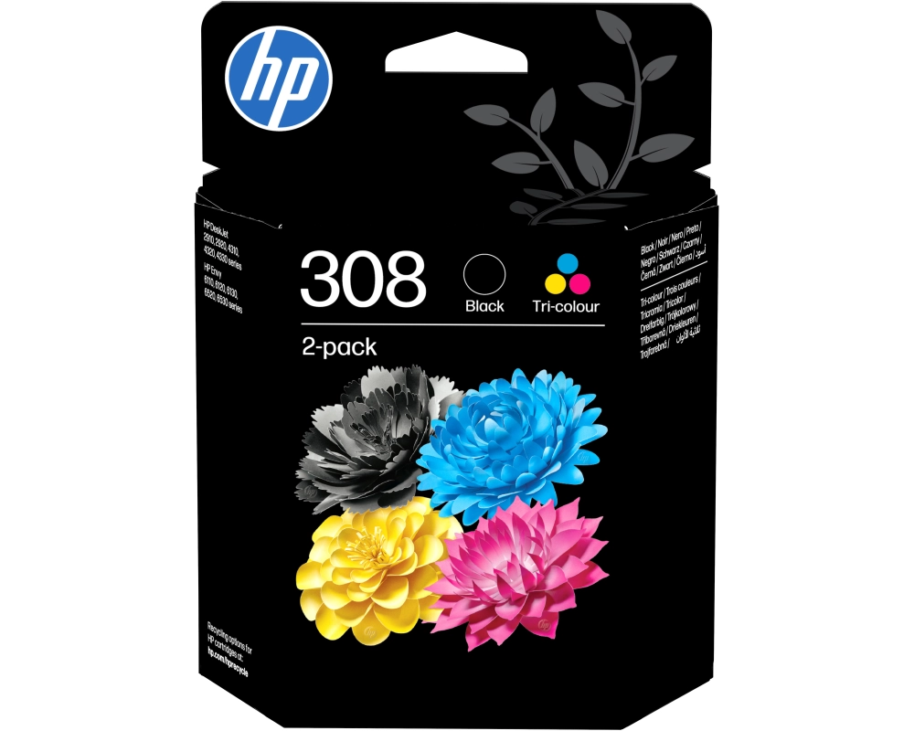 HP Combopack 308 BK/color 6L6S6UE#LS1 Envy 6122e/6520e 160/120 S.