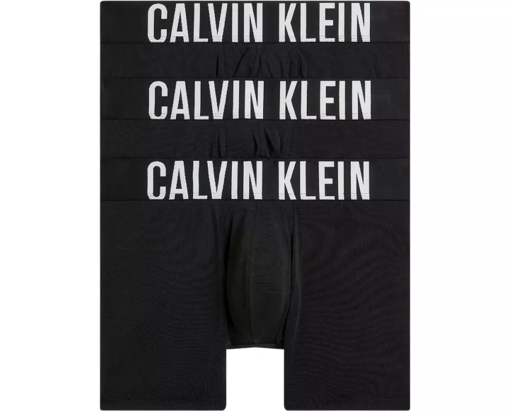 Calvin Klein Wäsche Unterhosen Boxer Brief 3Pk Schwarz, XS