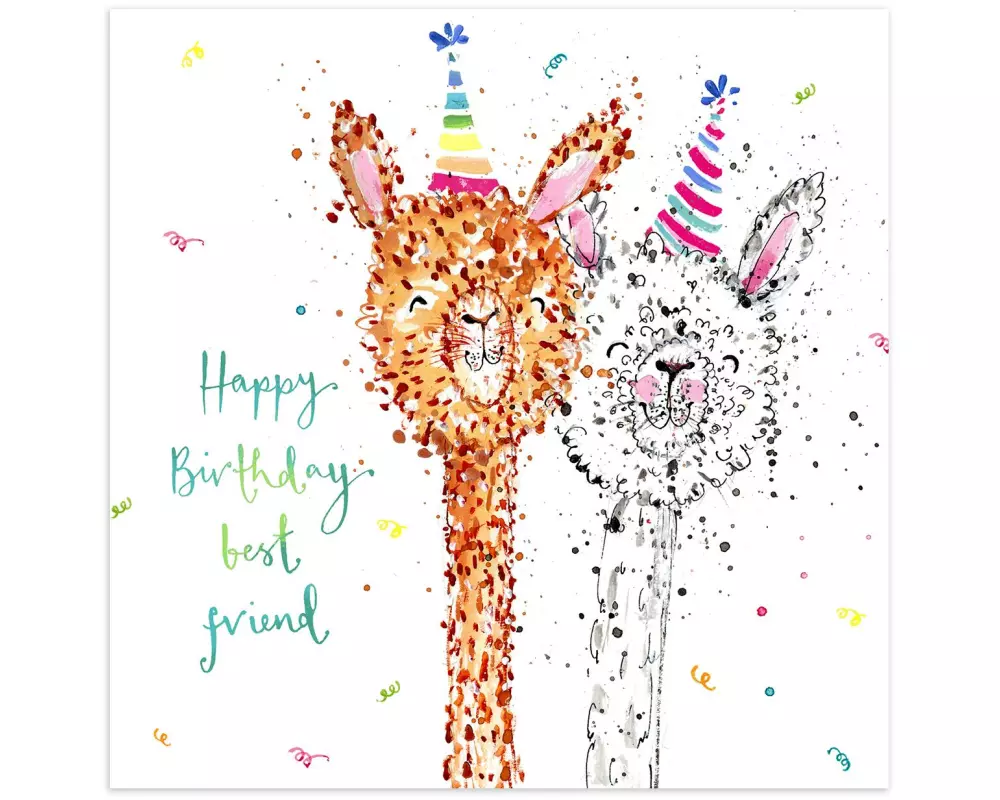 Cart Geburtstagskarte Happy Birthday best friend