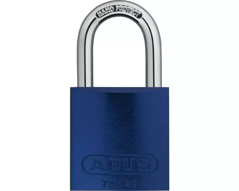Abus Vorhängeschloss 72/40 Blau Aluminium