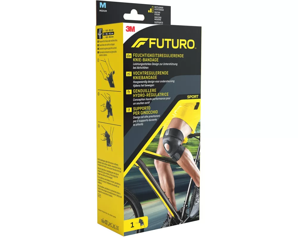 3M Futuro Sport Kniebandage feuchtigkeitsregulierend M 1 Stück