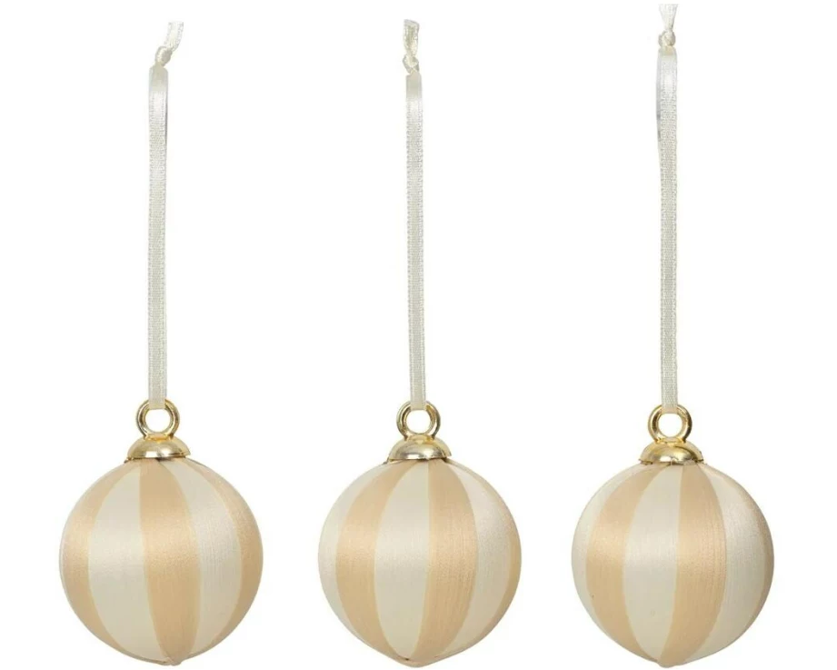Broste Copenhagen Joy Ornament Aufhänger Offwhite, 8 Stück