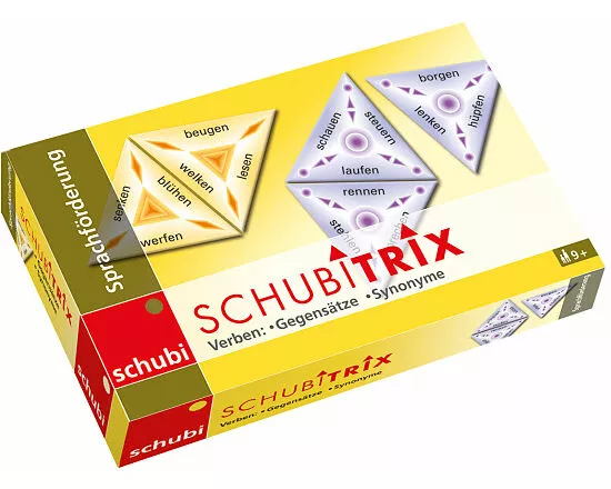 Schubitrix Verben: Gegensätze, Synonyme