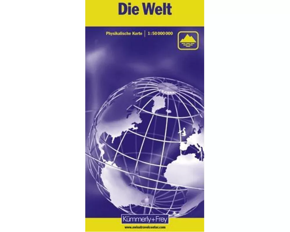 Kümmerly+Frey Weltkarte physikalisch 1:50 Mio