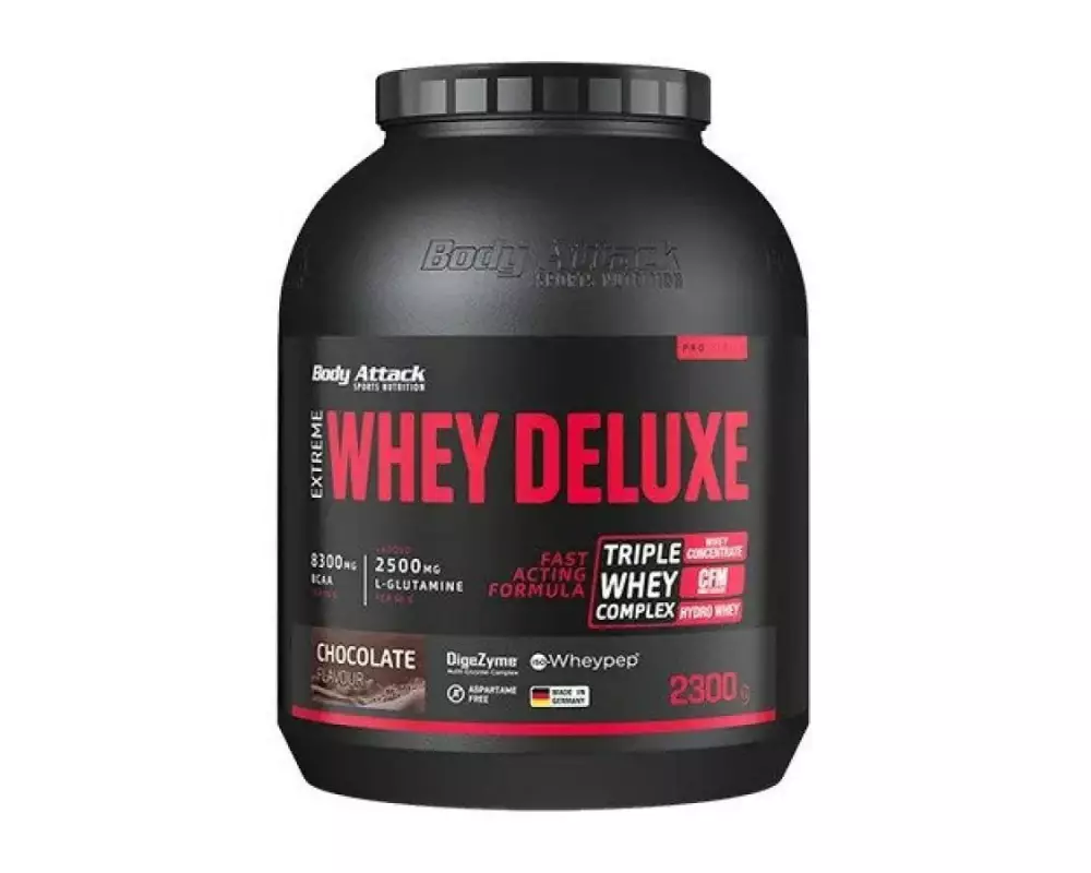 Body Attack Pulver Extreme Whey Deluxe Schokolade 2300 g