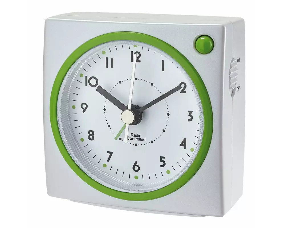 TFA Dostmann Funkwecker Weiss/Grün