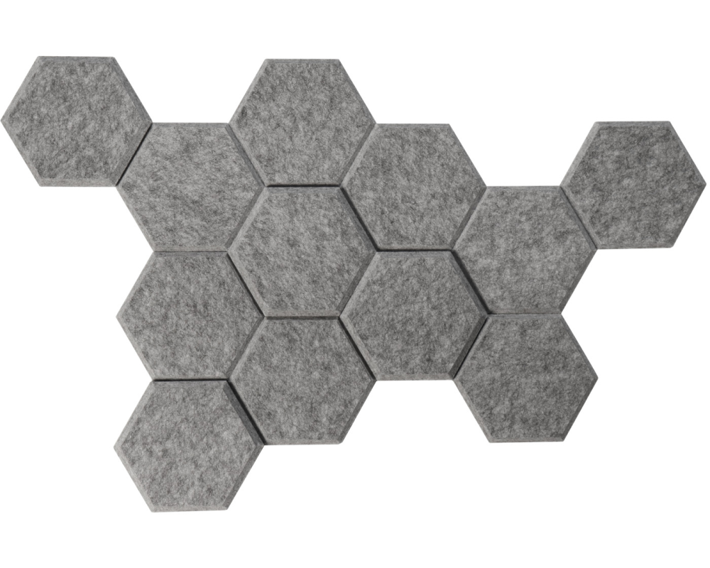 APOLLO Akustik-Waben 17x15cm VAWB15/5 grau 12 Stück