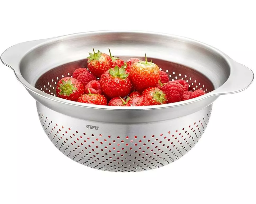 GEFU Abtropfsieb Premio Ø 23 cm, Silber