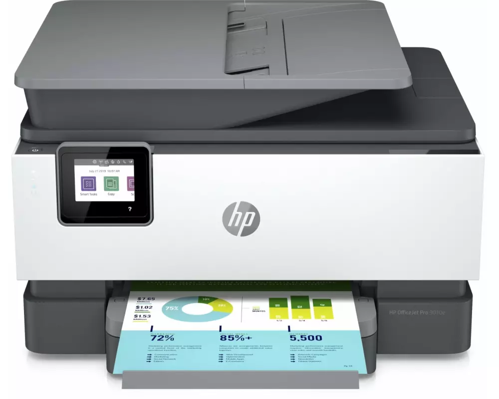 HP Multifunktionsdrucker OfficeJet Pro 9010e Grau/Weiss