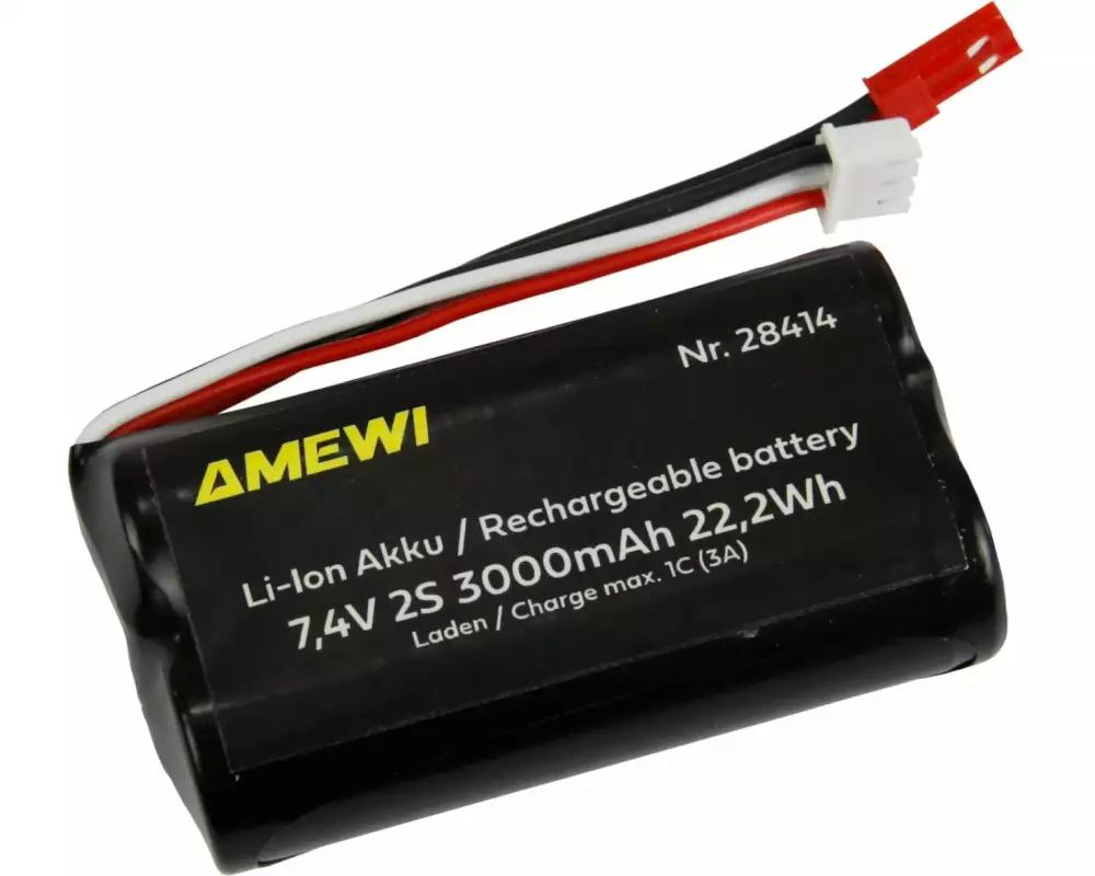 Amewi RC-Akku Li-Ion 2S 7.4 V 3000 mAh BEC
