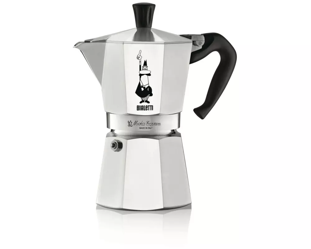 Bialetti Espressokocher Moka Express 6 Tassen, Silber
