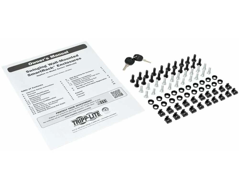 EATON, Wall-mounted, SmartRack, 12U, Enclosure, L., 600mm, D.650mm, Rear, Hinges