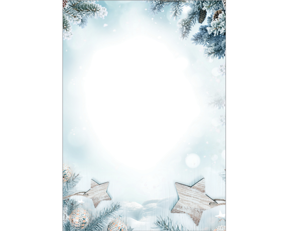 SIGEL Weihnachts-Papier A4 DP312 90g,Snow Star 25 Blatt