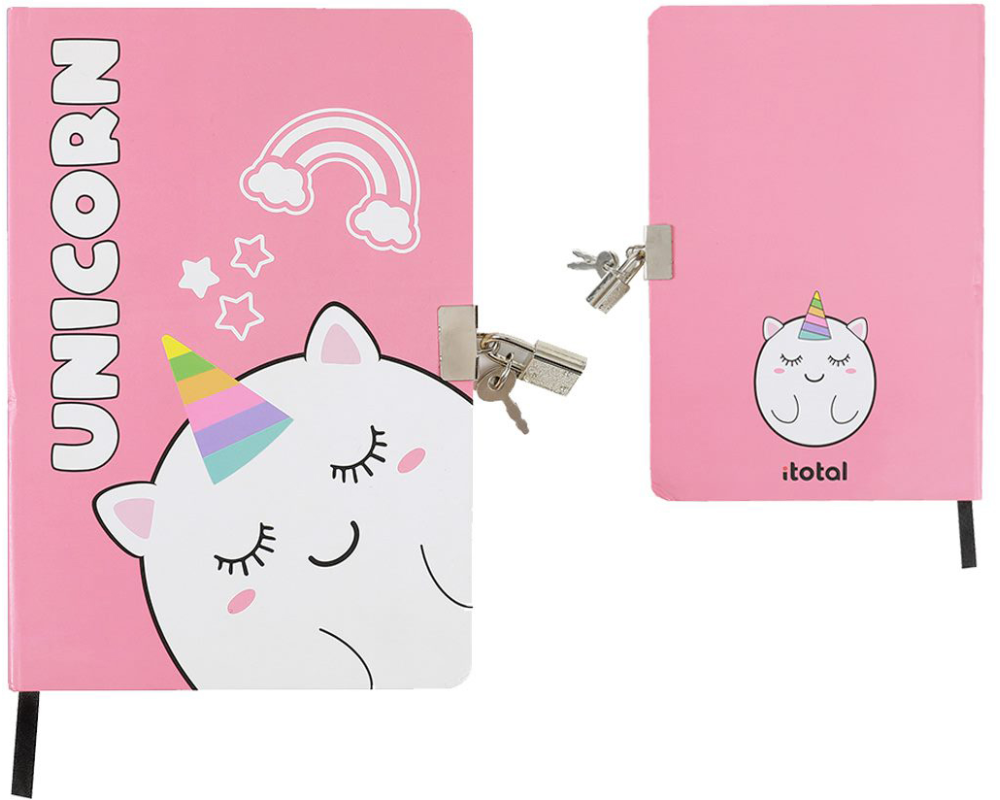 I-TOTAL Tagebuch Einhorn XL1848 Einhorn, dotted