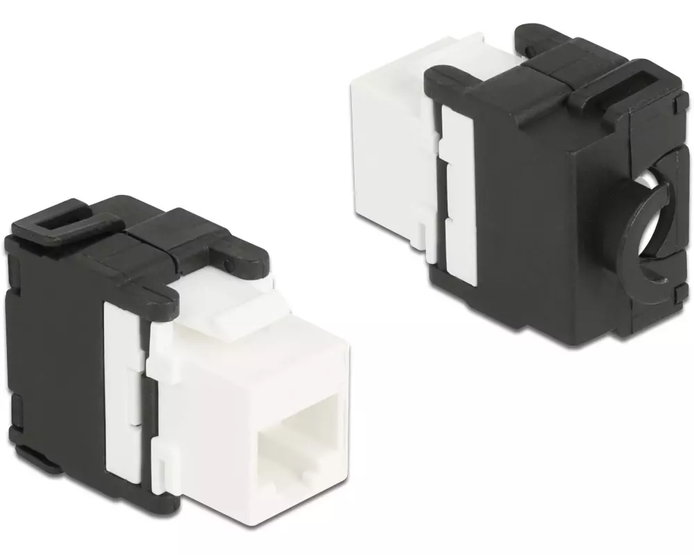 Delock Keystone-Modul RJ45 - LSA, Cat.6A werkzeugfrei