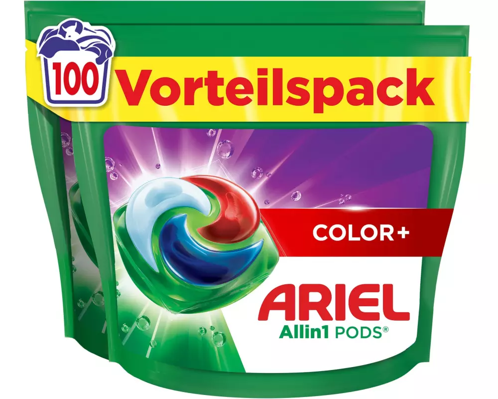 Ariel Waschmittel Kapseln All-in-1 Pods Color+ 100 Stück