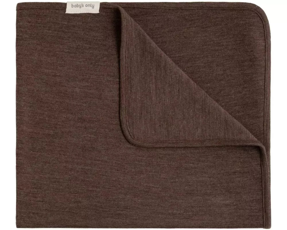 baby's only Decke für Neugeboren Merino Fine Meadow, Taupe, 65 x 75 cm