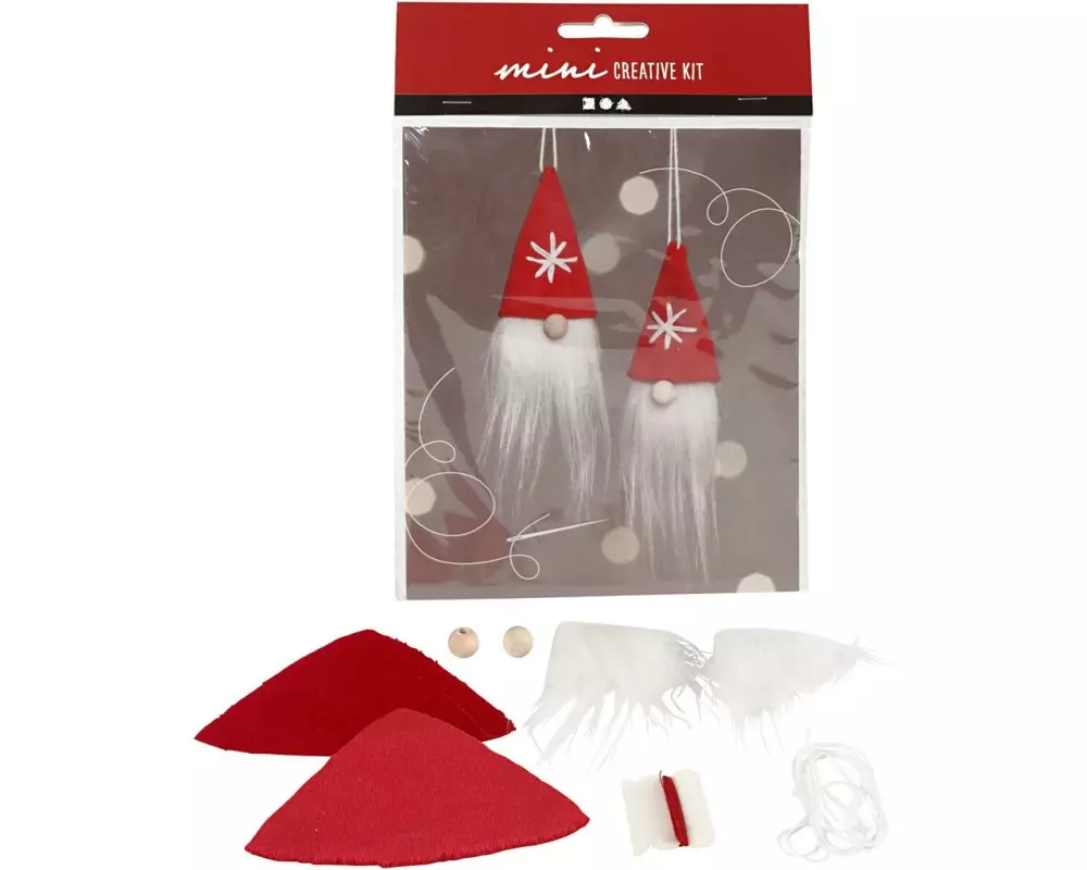 Creativ Company Bastelset Mini Zwerge / Wichtel 2 Stück