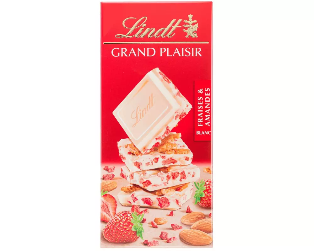 Lindt Grand Plaisir Weiss Erdbeer & Mandel 150 g