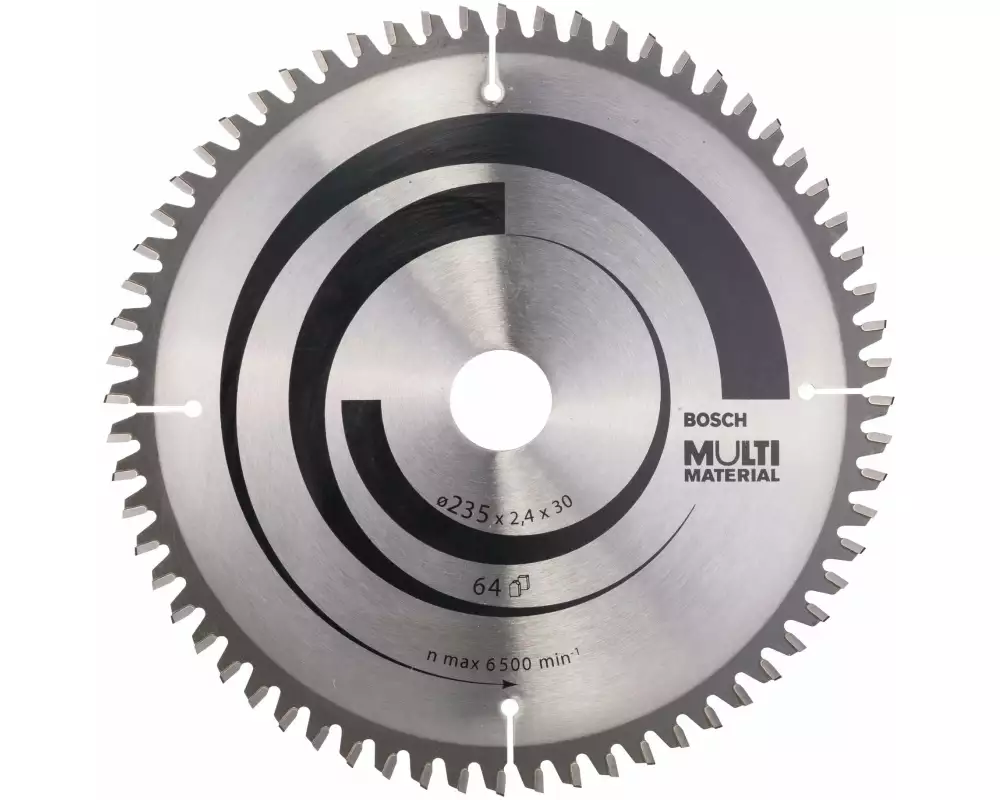 Bosch Professional Kreissägeblatt Multi Material, 235 x 30 x 2.4 mm, Z 64