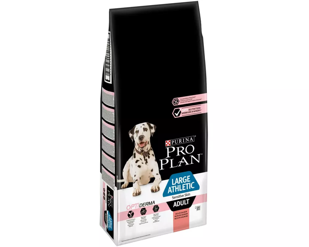 Purina Pro Plan Trockenfutter L Athletic Adult Sens. Skin Lachs, 14 kg