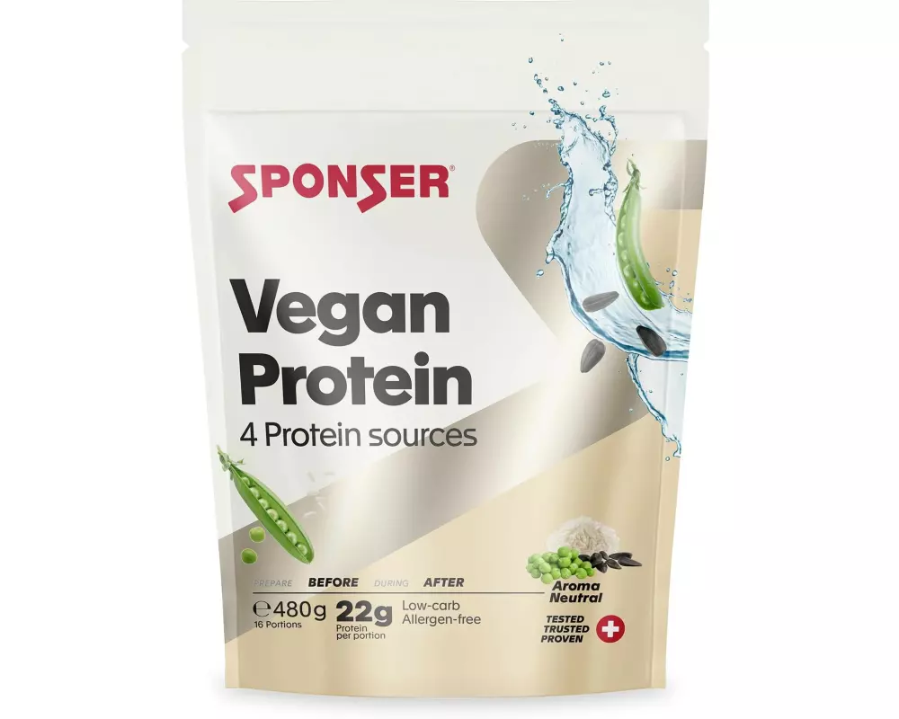 Sponser Pulver Vegan Protein Neutral 480 g