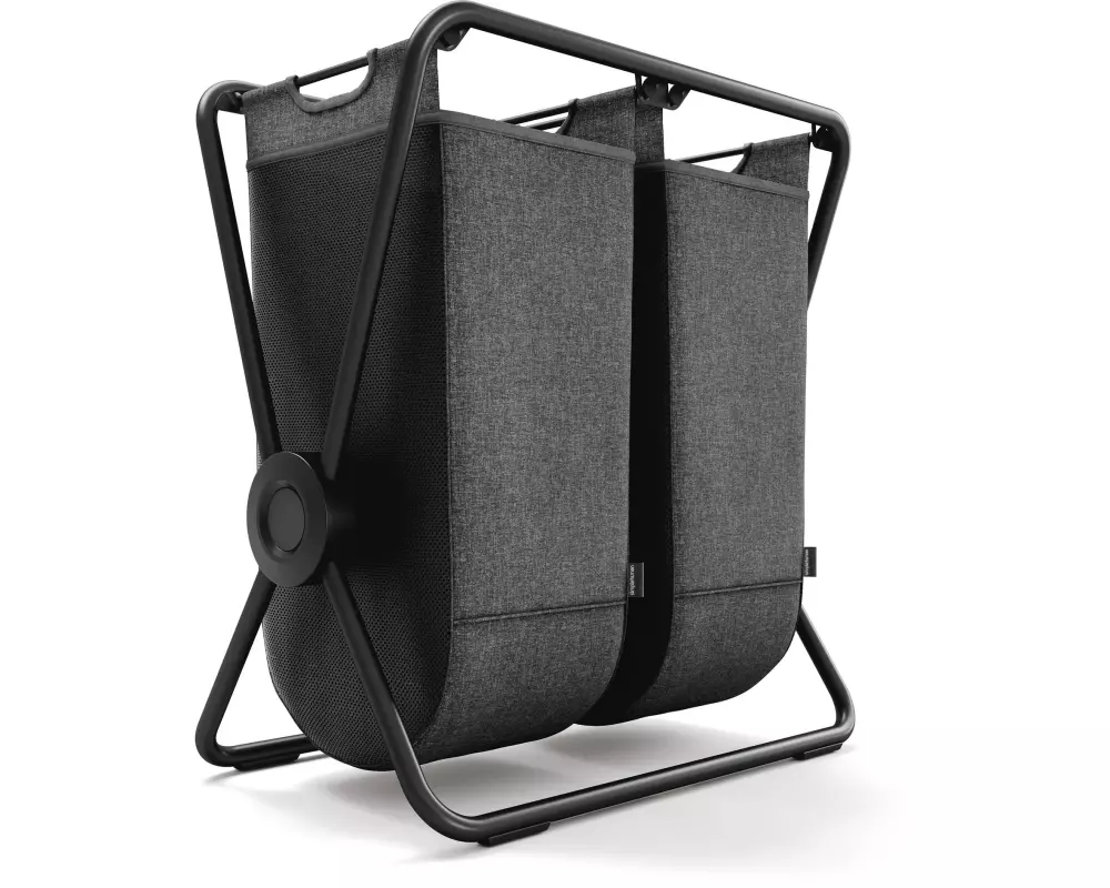 Simplehuman Double 2 x 70 l, Grau / Schwarz